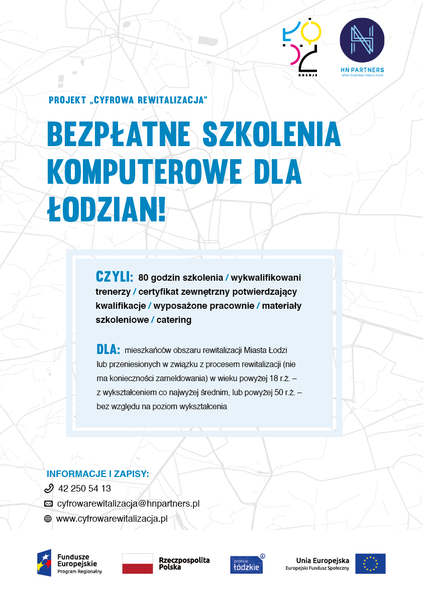 Plakat cyfrowa rewitalizacja